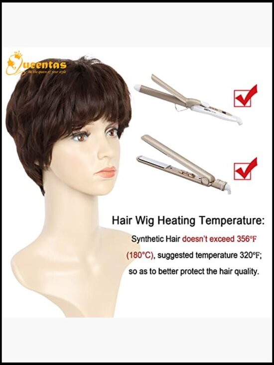 Short Pixie Cut Wig with Bangs Synthetic Layered Hair for Daily Cosplay Heat main image 6